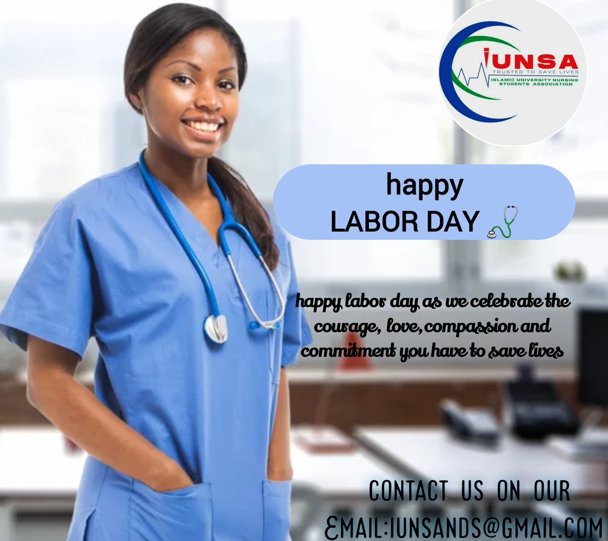 Today,we celebrate the dedication,resilience, and incredible contributions of all workers,especially nurses, midwives, and students preparing to join the field.
Your efforts, love and commitment continue to shape healthy communities and inspire future generations.
Happy Labor Day