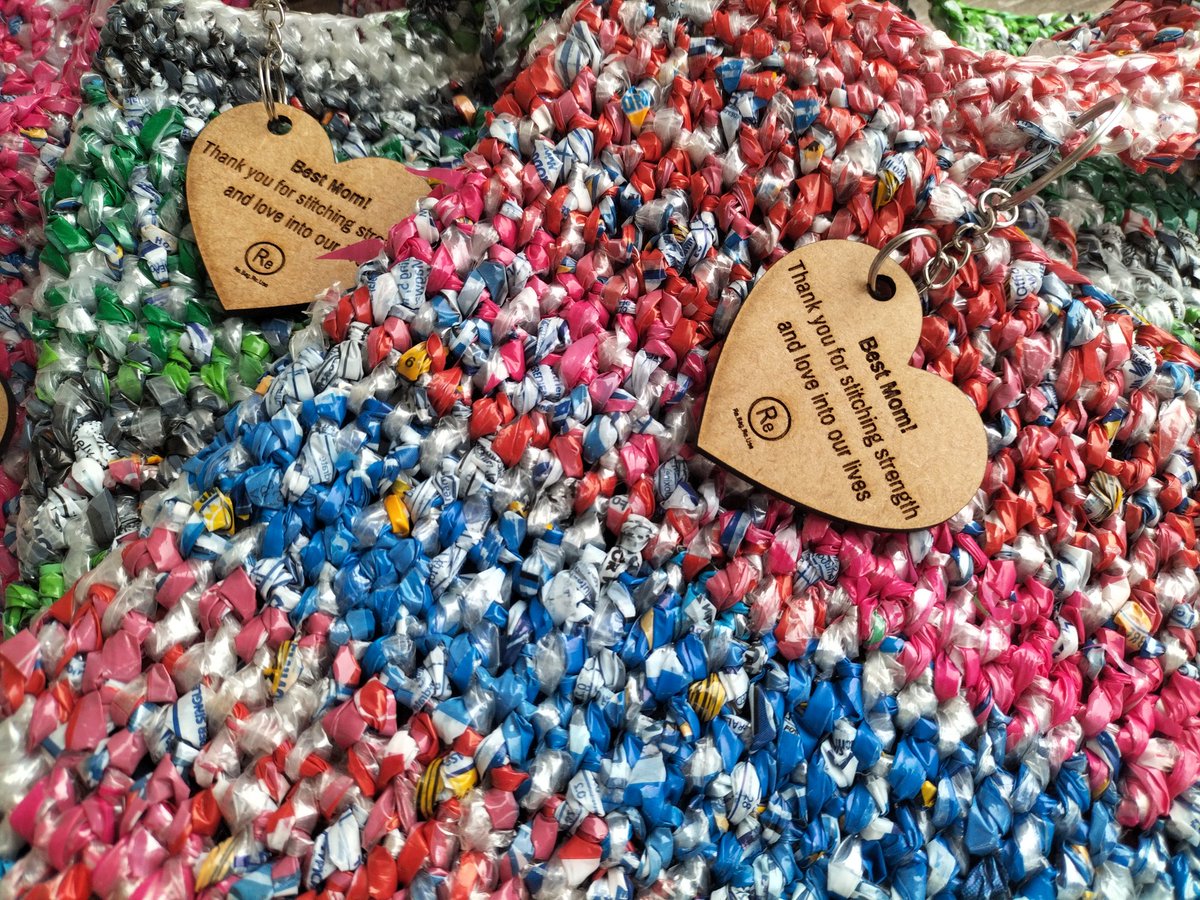 No one works harder than our moms. 💕
Order a ReBagReUse bag by 5 May &amp; get a free wooden keyring — our Mother’s Day gift to you! 👜

🧶 Handcrafted from upcycled plastic
👉tinyurl.com/8hanwv3r

#MothersDay #ReBagReUse #CrochetingChange #MadeWithLove