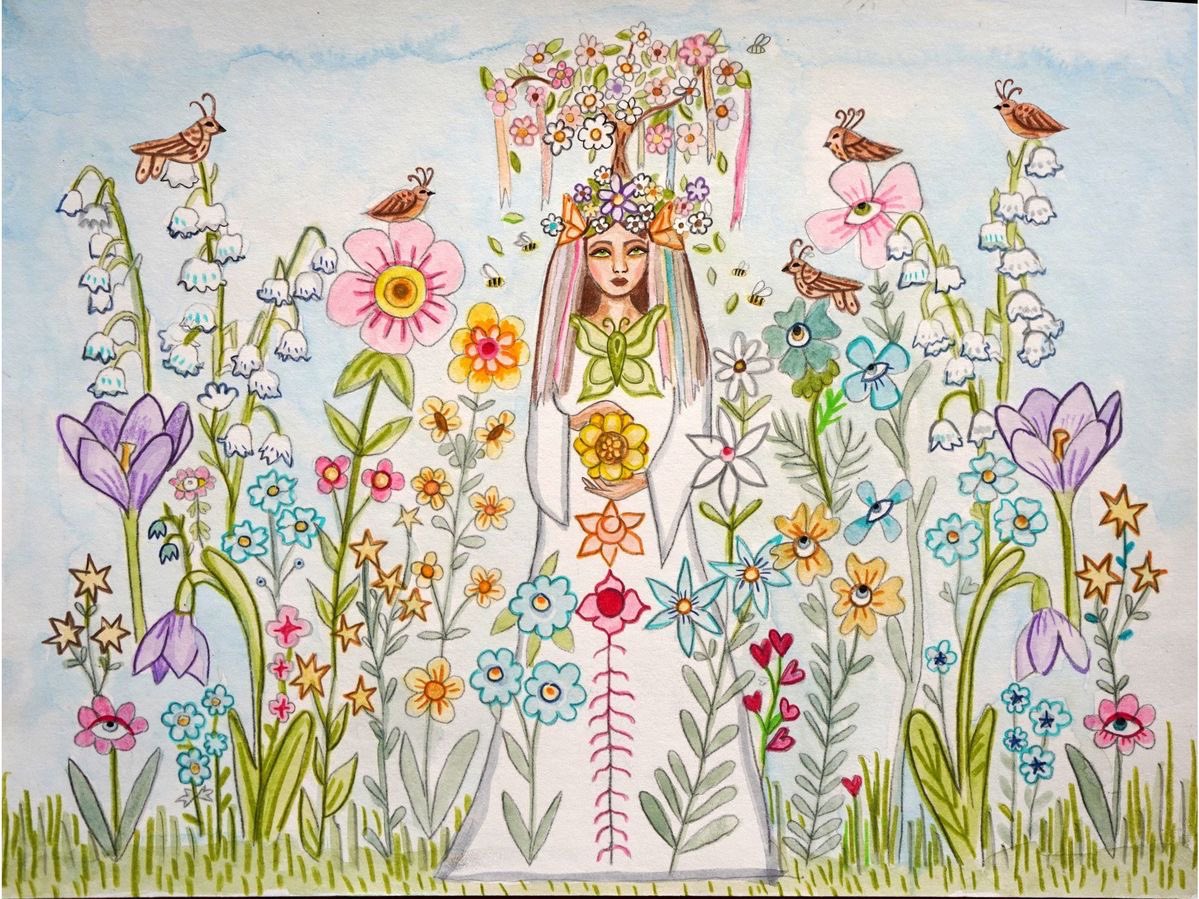 Beltane explained 
The final delicate piece is by 
Juliana LaChance