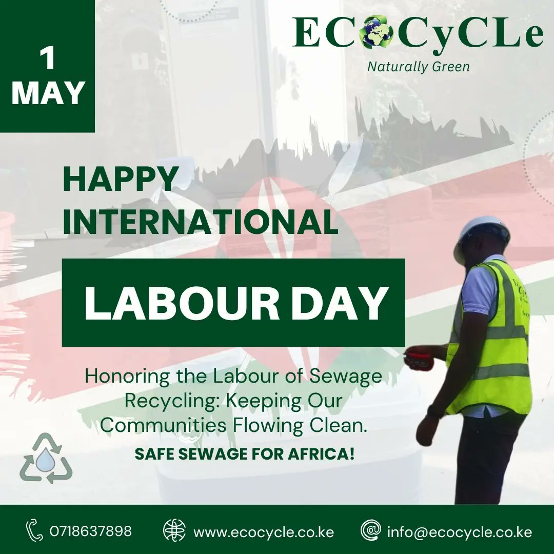 Happy #labourday to all Hardworking Champs💪💪

SAFE SEWAGE FOR AFRICA!