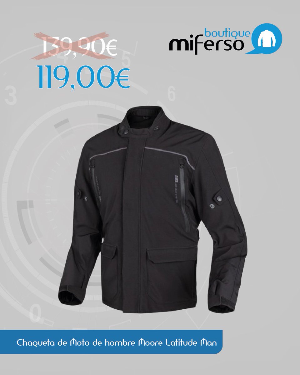 miferso's tweet photo. 🔥Chaqueta de Moto de hombre Moore Latitude Man Negra🔥

▪️De 139,90€ 👉🏼 119,00€

▪️Solo en nuestra boutique online https://t.co/rxcJcEpKsH

#miferso #santander #cantabria #boutique #oferta #promocion #liquidacion #cazadora https://t.co/QDQ5PIjUPZ
