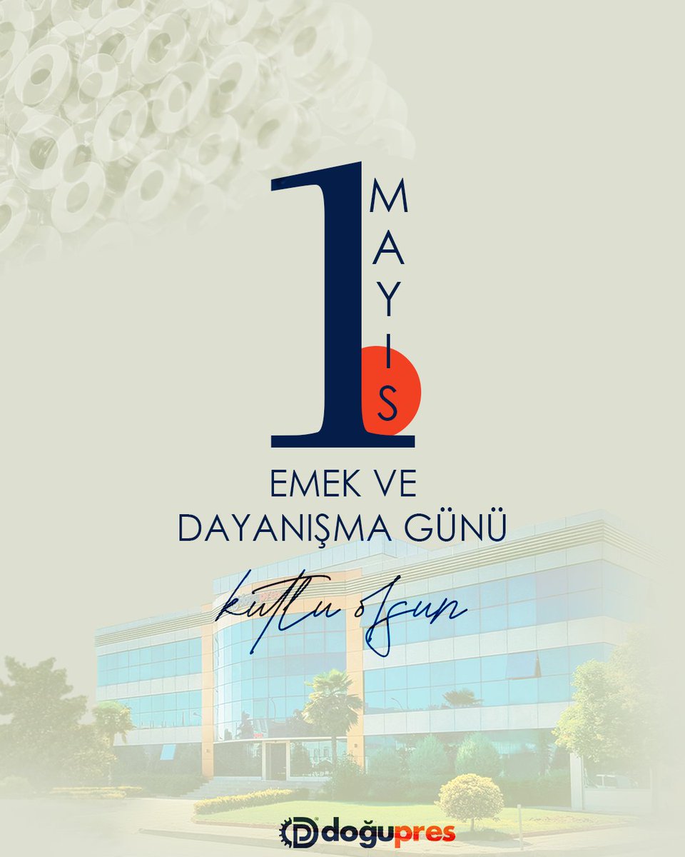 DoguPres's tweet photo. 💪 Emeğin gücü, hepimizin geleceğini aydınlatır. Birlikte daha güzel yarınlara...✨

1 Mayıs İşçi Bayramı'mız kutlu olsun!

#1mayıs #otomotiv #doğupres https://t.co/MMmvt7WTmH