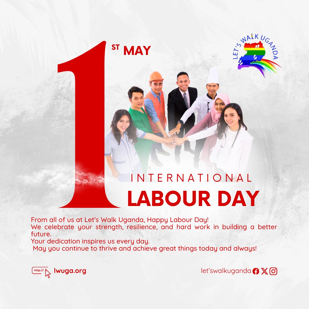 Today, we honour the strength, resilience, and dedication of workers everywhere.
From all of us at Let’s Walk Uganda, thank you for building a better tomorrow!