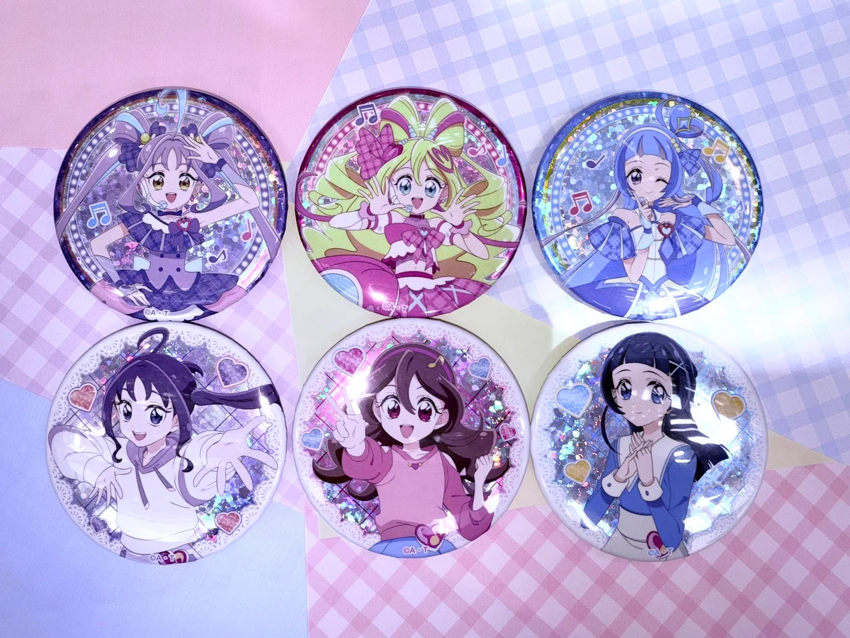 プリキュア 紫雨こころ テレビ朝日限定 テレ朝 アクリルスタンド 缶バッジ プリキュア 紫雨こころ テレビ朝日限定 テレ朝 アクリルスタンド 缶