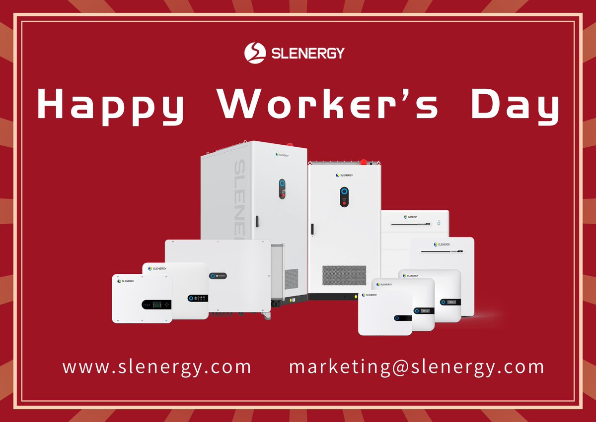 SlenergyTech's tweet image. Happy International Workers&apos; Day from Slenergy!

This May 1st, we celebrate the hardworking individuals and teams around the world who power progress—especially those driving the clean energy revolution!

At Slenergy, we’re proud to stand with innovators and visionaries reshaping…