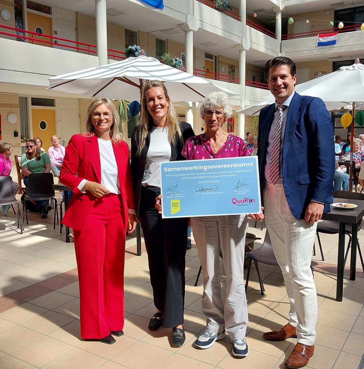 Woonzorg Nederland &amp; <a href="/QuaRijn/">QuaRijn</a> bundelen hun krachten in wooncomplex De Schermerij in Leersum. Zelfstandig wonen met zorg dichtbij, met de woonvorm G'oudGeregeld. Meer info  woonzorg.nl/nieuws/wonen-m…