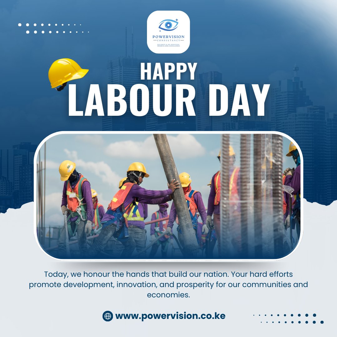 PowervisionC's tweet photo. To our dedicated workforce, we celebrate you. We honour you. Happy Labour Day from Powervision Consultancy.

🌐 https://t.co/g5kt1Oq6lC 

#LabourDay #HappyLabourDay #LabourDay2025 #Powervisionconsultancy https://t.co/ERbr9QfwnR
