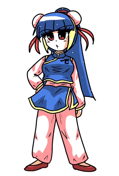 #うちの子描いてみませんかキャンペーン

たまにはうちの上海出身の横浜市民の中国人の彩飛影さんを…(笑) 
