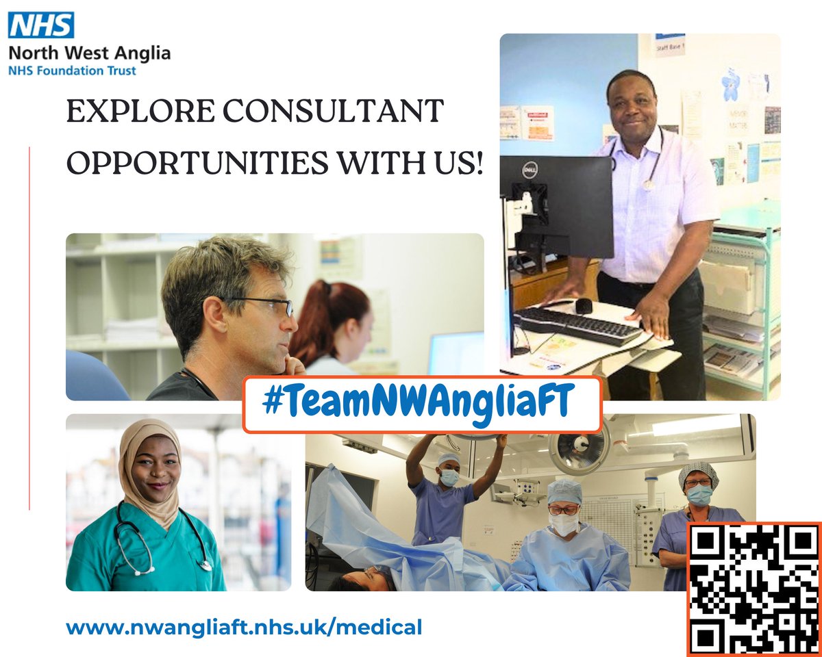 🚨 Consultants Wanted! Join #TeamNWAngliaFT in Urology, Dermatology, Radiology &amp; Acute Medicine.
🏥 Modern hospitals
 💡 Innovation + tech
 ⚖️ Work-life balance
📍 Peterborough | Hinchingbrooke | Stamford
 👉 Apply now: tinyurl.com/ysy6f6jc
<a href="/bmjcareers/">BMJ Careers</a> <a href="/NHS_Jobs/">NHS Jobs</a> <a href="/TheBMA/">The BMA</a>