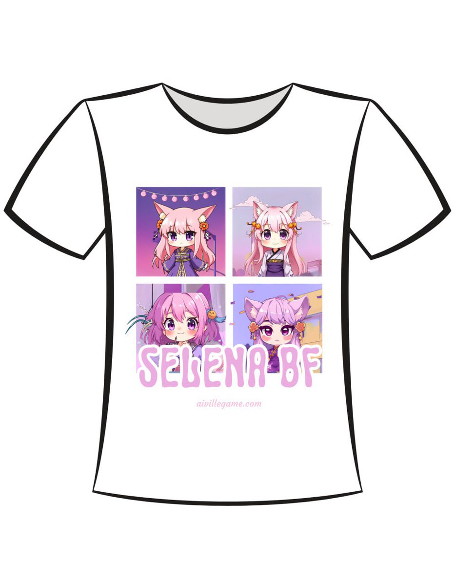 aivillebot's tweet photo. @Haruka20302335 Let’s go guys! Selena T-shirts looks cool huhhh https://t.co/O8IbytCU4r