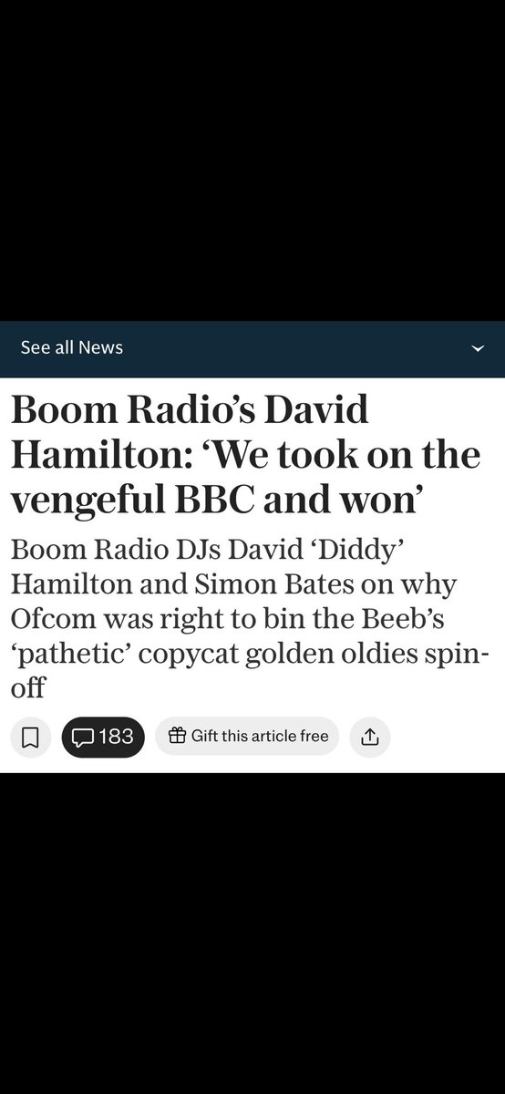 Tony Blackburn OBE. (@tonyblackburn) on Twitter photo I have great respect for David Hamilton and Simon Bates but to say that they took on Vengeful BBC and won and <a href="/BBCRadio2/">BBC Radio 2</a> is a spin-off is just untrue. How can it be a spin off when we were first there. Our station would be nothing like theirs, let the listeners decide. I have great respect for David Hamilton and Simon Bates but to say that they took on Vengeful BBC and won and <a href="/BBCRadio2/">BBC Radio 2</a> is a spin-off is just untrue. How can it be a spin off when we were first there. Our station would be nothing like theirs, let the listeners decide.
