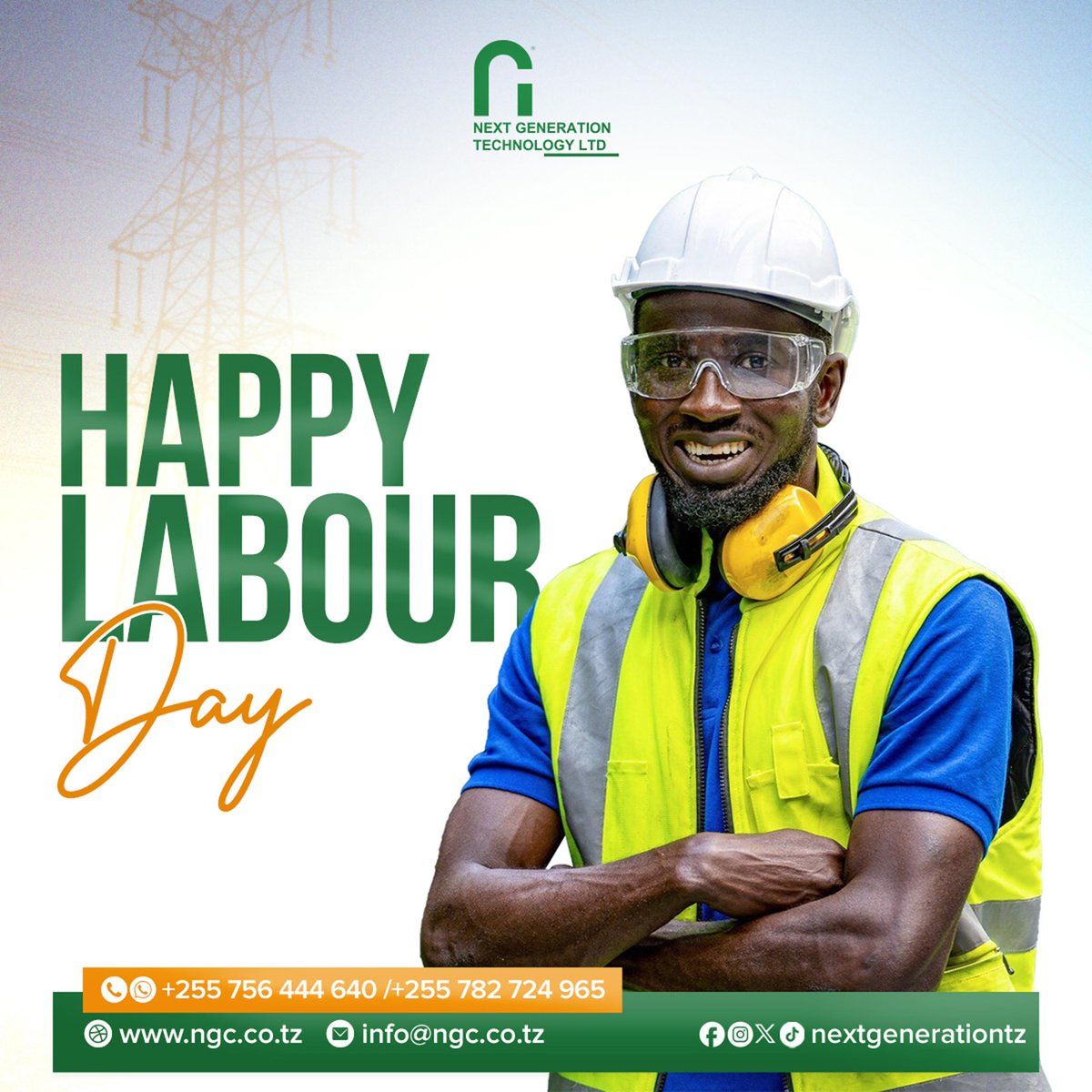 HAPPY LABOUR DAY! 👷‍♂️👷👨‍💻👩‍💻
.
.
.
📞 Contact Us Today:
0756 444 640 | 0782 724 965

🏢 Visit Us: Red Cross Building, Kisutu, Posta - Dar Es Salaam

#NextGenTech #ReliableEnergy #NGT #PowerBackup #SustainableEnergy