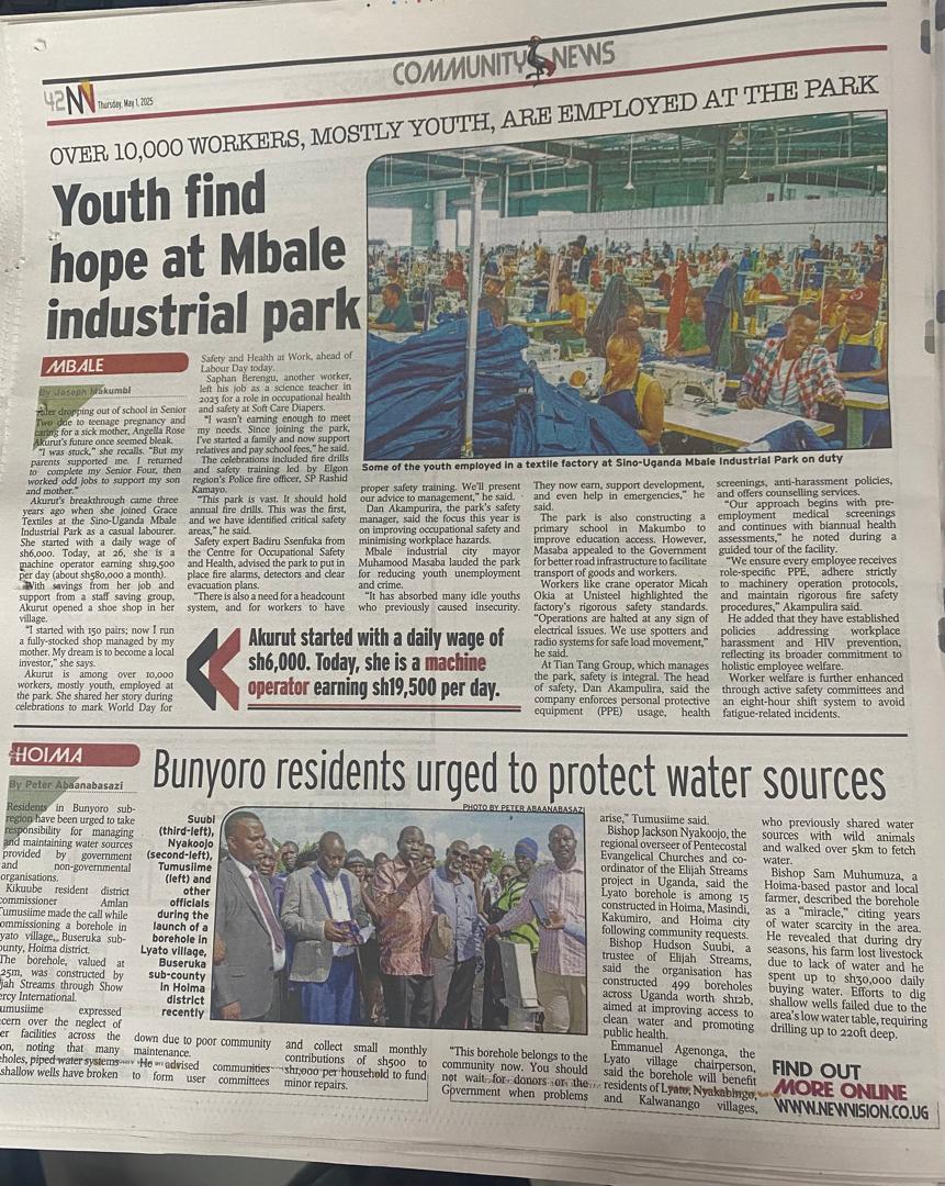Sino Uganda-Mbale Industrial Park (@mbalepark) on Twitter photo Youth find hope at Sino- Uganda Mbale Industrial Park #HappyWorkersDay2025 <a href="/newsUMA/">UgandaManufacturersAssnยฎ</a> <a href="/newvisionwire/">The New Vision</a> <a href="/Mglsd_UG/">Ministry of Gender, Labour and Social Development</a> <a href="/stevenprince73/">TAMED LUO ๐ฏ% ๐ฐ๐ช ๐บ๐ฌ</a> <a href="/Jssebwami1/">Javira Ssebwami</a> <a href="/ugandainvest/">Uganda Investment Authority</a> Youth find hope at Sino- Uganda Mbale Industrial Park #HappyWorkersDay2025 <a href="/newsUMA/">UgandaManufacturersAssnยฎ</a> <a href="/newvisionwire/">The New Vision</a> <a href="/Mglsd_UG/">Ministry of Gender, Labour and Social Development</a> <a href="/stevenprince73/">TAMED LUO ๐ฏ% ๐ฐ๐ช ๐บ๐ฌ</a> <a href="/Jssebwami1/">Javira Ssebwami</a> <a href="/ugandainvest/">Uganda Investment Authority</a>