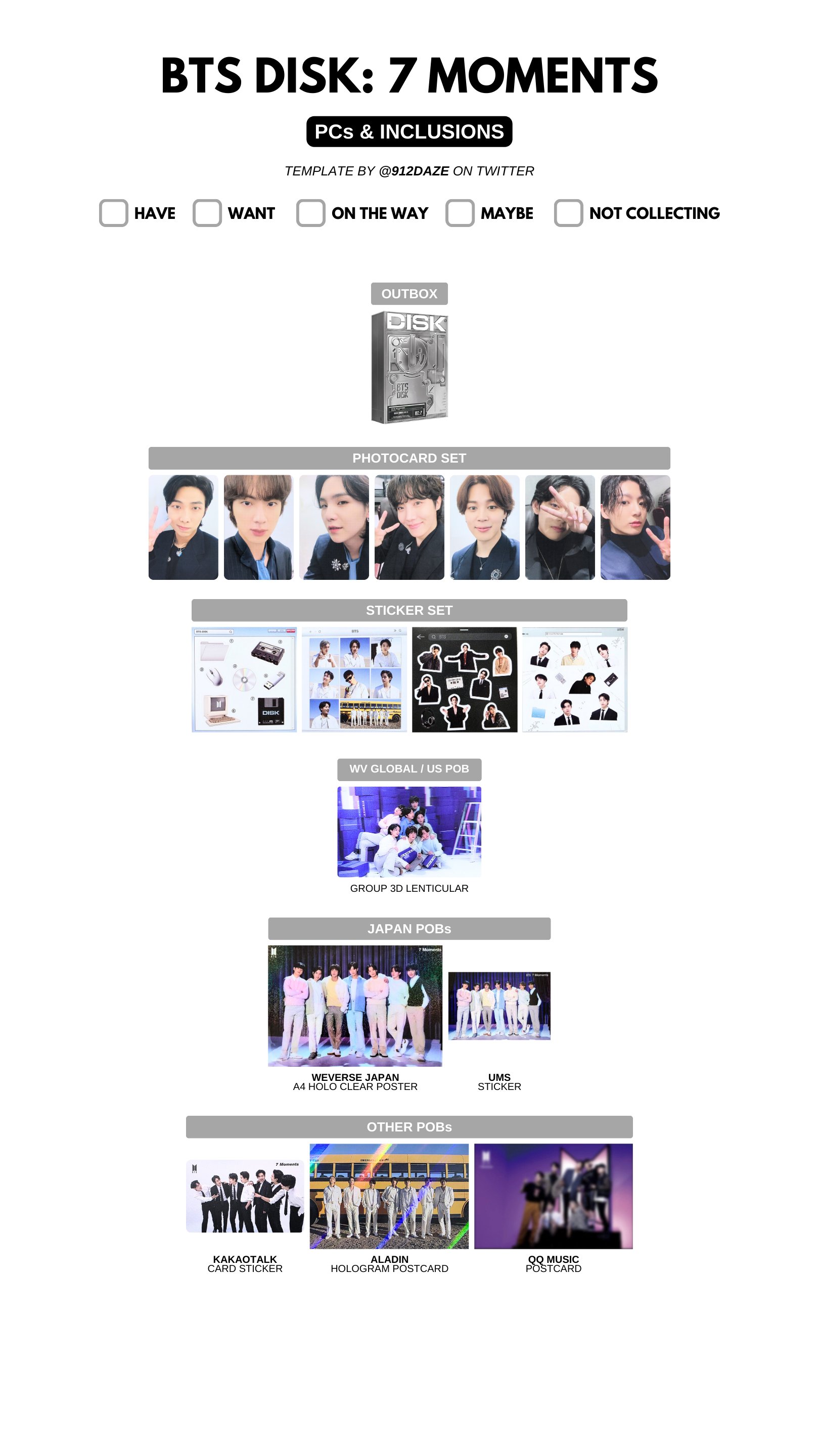 BTS - 7 MOMENTS [Photobook + Digital Code] - K PLACE