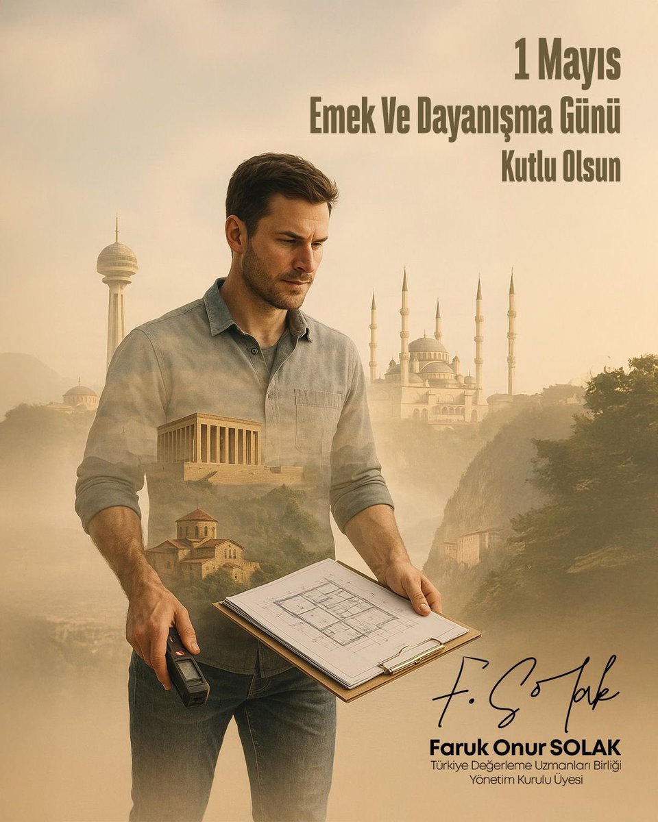 F_OnurSolak's tweet photo. Başta meslektaşlarım olmak üzere, alın teriyle üreten tüm emekçilerin 1 Mayıs Emek ve Dayanışma Günü’nü kutluyorum. Emeğin ve dayanışmanın değerinin bilindiği, adil ve huzurlu bir çalışma hayatı diliyorum. https://t.co/tF8KeNLpOH
