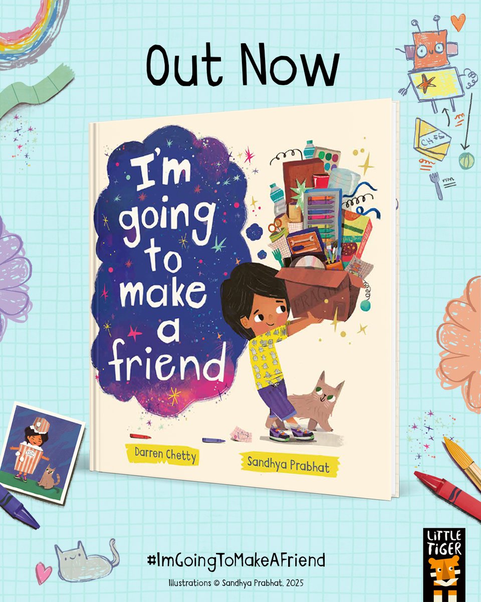 Darren Chetty (@rapclassroom) on Twitter photo Publication Day! Thanks to everyone who pre-ordered I'm Going to Make a Friend. It's out today.
Illustrated superbly by <a href="/sandhyaprabhat/">sandhya</a>. Published by <a href="/LittleTigerUK/">Little Tiger Books</a>.
Here's a lovely review by <a href="/MrEFinch/">Ed Finch</a> for <a href="/imaginecentre/">Just Imagine</a>: justimagine.co.uk/childrens-book… Publication Day! Thanks to everyone who pre-ordered I'm Going to Make a Friend. It's out today.
Illustrated superbly by <a href="/sandhyaprabhat/">sandhya</a>. Published by <a href="/LittleTigerUK/">Little Tiger Books</a>.
Here's a lovely review by <a href="/MrEFinch/">Ed Finch</a> for <a href="/imaginecentre/">Just Imagine</a>: justimagine.co.uk/childrens-book…