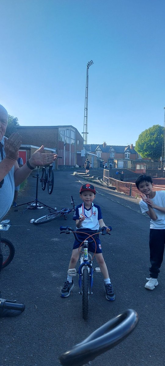 We Learned to ride this week .. Mom and Dad are proud .. cycling together now .. Congratulations to you both