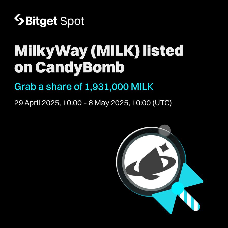 Bitget South Asia (@bitgetindia) on Twitter photo 1,931,000 $MILK are up for grabs on CandyBomb
🍬 Join now: bitget.site/events/candy-b…
Follow to share 69,000 MILK!
🔹Follow <a href="/bitgetglobal/">Bitget</a> <a href="/BitgetIndia/">Bitget South Asia</a> <a href="/milky_way_zone/">MilkyWay 🥛</a>
🔹RT with #MILKlistBitget
🔹Enter here: docs.google.com/forms/d/e/1FAI… 1,931,000 $MILK are up for grabs on CandyBomb
🍬 Join now: bitget.site/events/candy-b…
Follow to share 69,000 MILK!
🔹Follow <a href="/bitgetglobal/">Bitget</a> <a href="/BitgetIndia/">Bitget South Asia</a> <a href="/milky_way_zone/">MilkyWay 🥛</a>
🔹RT with #MILKlistBitget
🔹Enter here: docs.google.com/forms/d/e/1FAI…