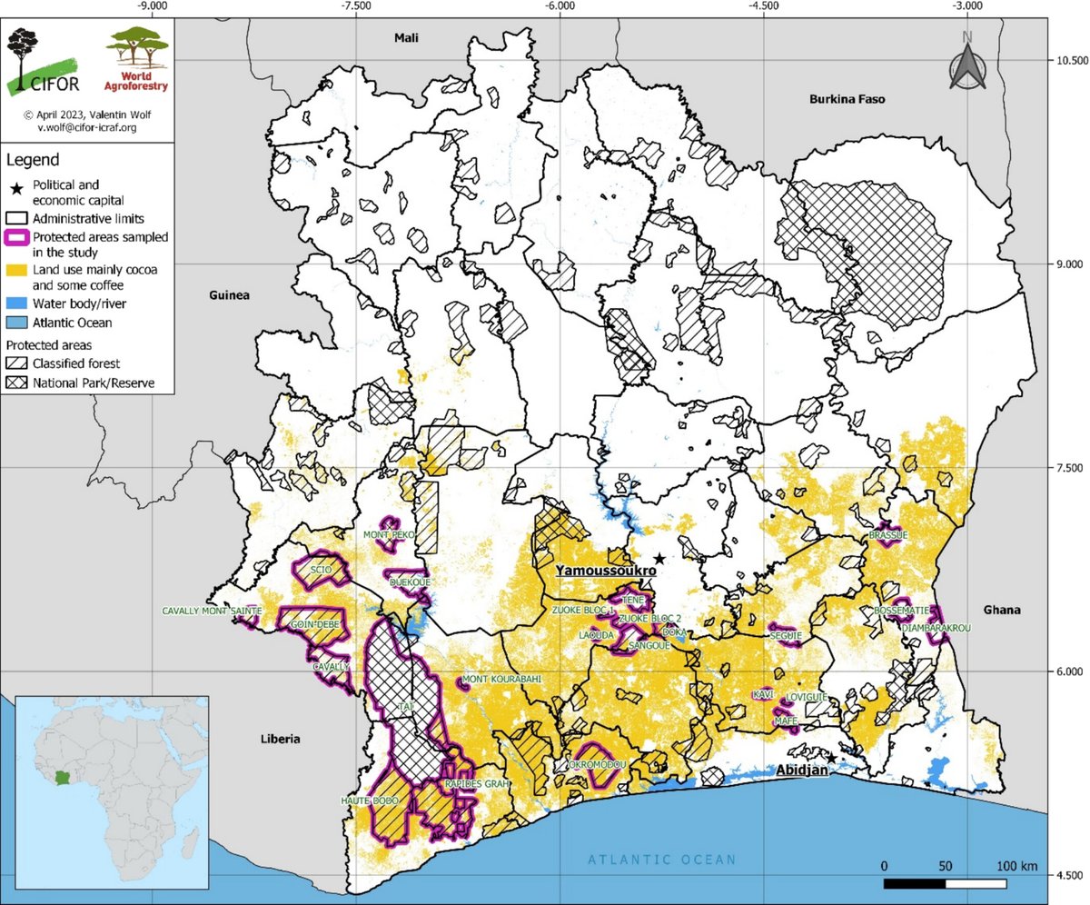 Plants People Planet π±π₯π (@plantspplplanet) on Twitter photo Evaluating the determinants of #deforestation and approaches to #reforestation by cocoa farmers in CΓ΄te d'Ivoire
Alain RenΓ© Atangana, Juvenal Zahoui Gnangoh, Christophe Kouame, Peter Minang, Damase Khasa
π nph.onlinelibrary.wiley.com/doi/10.1002/ppβ¦
Societal Impact Statement also available in π«π· Evaluating the determinants of #deforestation and approaches to #reforestation by cocoa farmers in CΓ΄te d'Ivoire
Alain RenΓ© Atangana, Juvenal Zahoui Gnangoh, Christophe Kouame, Peter Minang, Damase Khasa
π nph.onlinelibrary.wiley.com/doi/10.1002/ppβ¦
Societal Impact Statement also available in π«π·