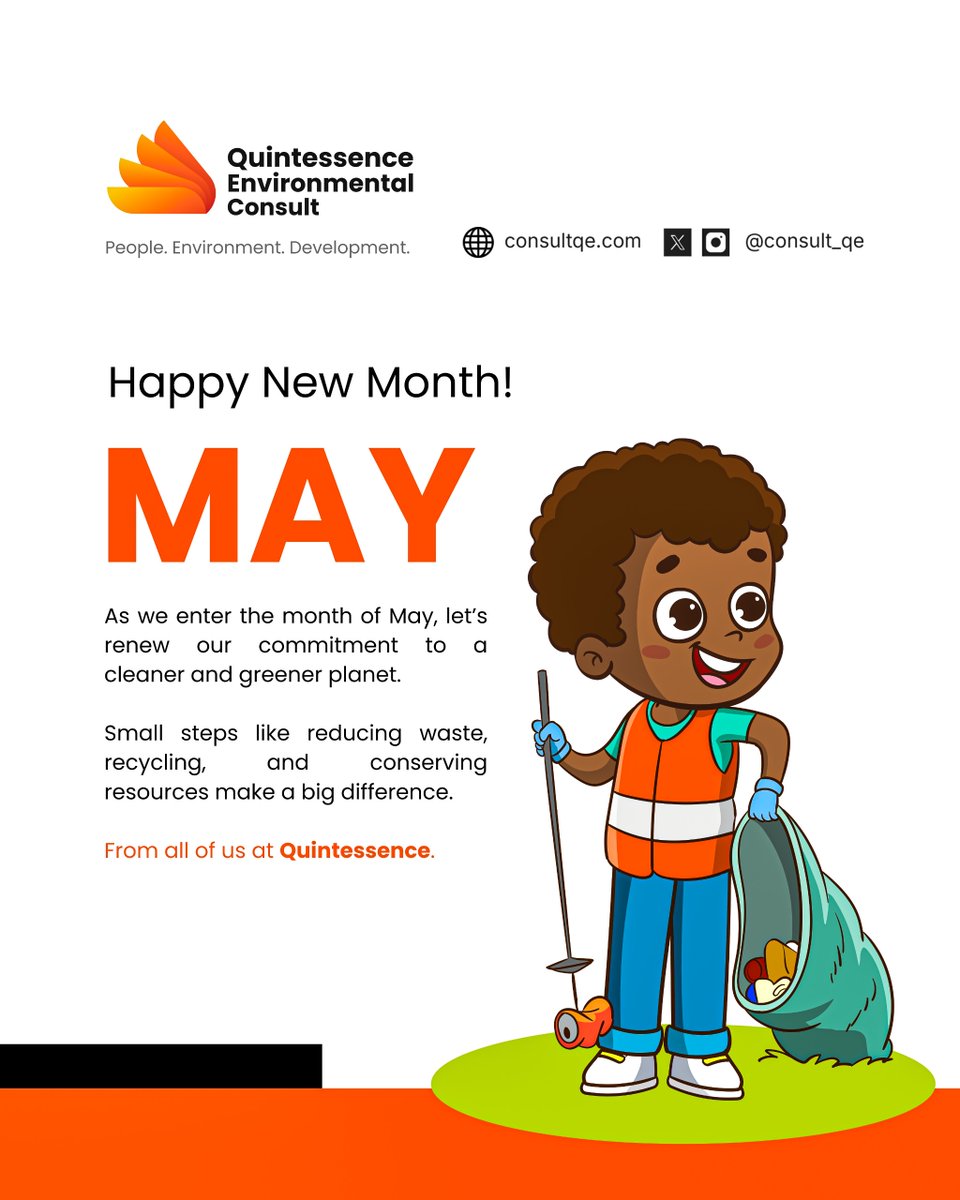 Welcome to MAY 2025.

#happynewmonth #may2025 #newmonthnewgoals #keepitclean #greenliving #sustainablefuture #ecofriendlyliving♻️ #protectourplanet #zerowasteliving #reducereuserecycle #gogreen #climateaction #quintessencecares