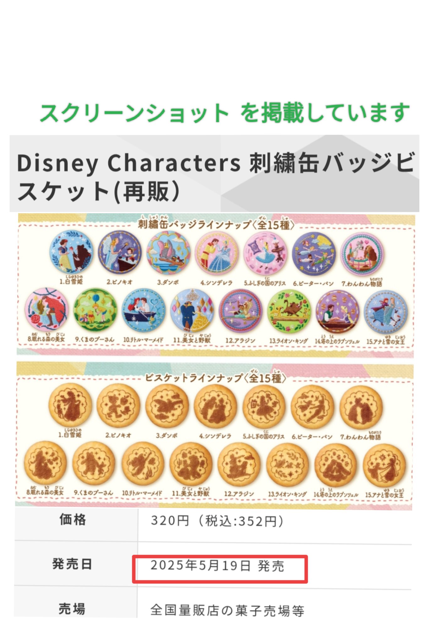 ディズニー 刺繍缶バッジ アナ雪 ライオンキング ピーターパン3