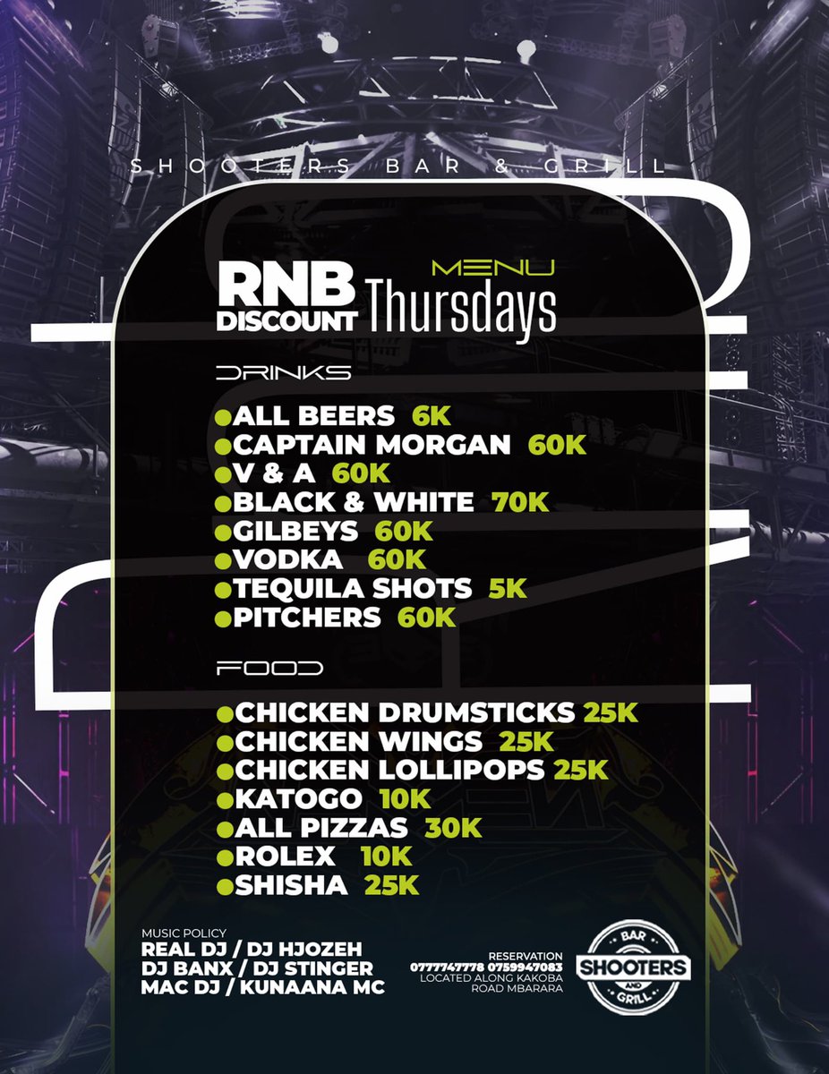 Real Dj.2manydjs (@realdeejay1) on Twitter photo Tonyts party is a hard one welcoming us to a new month Just Straight away #rnbdiscountparty <a href="/ShootersBar_Mbr/">Shooters Bar And Grill Mbarara</a> ft <a href="/RealDeejay1/">Real Dj.2manydjs</a> <a href="/macdj43/">Mac Dj</a> <a href="/DjHjozeh/">Mr. Cool Stuff 😎</a> <a href="/DeejBanxx/">DeejBanx🇺🇬</a> <a href="/deejaystingerug/">DJ STINGER 🇺🇬</a> <a href="/JeffDJtheguy/">Jeffdj TheGuy</a> <a href="/EmceeKunaana/">The Mic Icon🎤</a> 🎤 Tonyts party is a hard one welcoming us to a new month Just Straight away #rnbdiscountparty <a href="/ShootersBar_Mbr/">Shooters Bar And Grill Mbarara</a> ft <a href="/RealDeejay1/">Real Dj.2manydjs</a> <a href="/macdj43/">Mac Dj</a> <a href="/DjHjozeh/">Mr. Cool Stuff 😎</a> <a href="/DeejBanxx/">DeejBanx🇺🇬</a> <a href="/deejaystingerug/">DJ STINGER 🇺🇬</a> <a href="/JeffDJtheguy/">Jeffdj TheGuy</a> <a href="/EmceeKunaana/">The Mic Icon🎤</a> 🎤