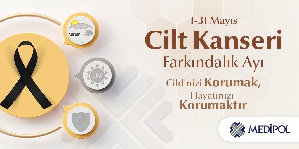 🧴 Cilt kanseri, erken teşhis ile tedavi edilebilen bir hastalıktır.
☀️ Güneşin zararlı etkilerinden korunmak için düzenli olarak güneş kremi kullanın, koruyucu giysiler tercih edin ve düzenli cilt kontrollerinizi ihmal etmeyin.
💙 Cildinizi koruyun, sağlığınızı koruyun.
#Medipol