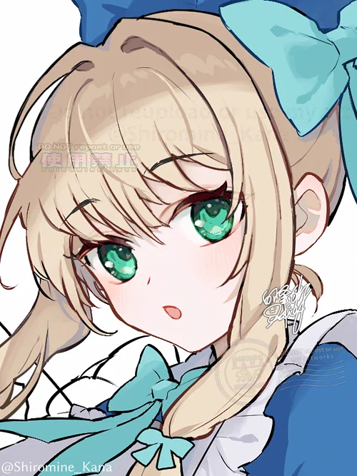 今描いてるアリスちゃん