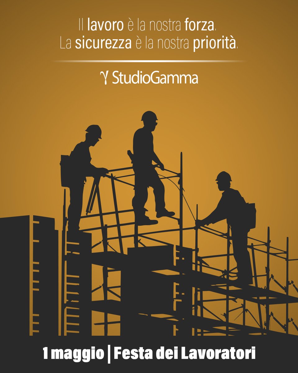 Studio_Gamma's tweet image. Un pensiero a tutte le lavoratrici e i lavoratori che ogni giorno si impegnano con dedizione. La sicurezza sul lavoro non è solo una regola: è rispetto.

#StudioGamma #1maggio #FestadeiLavoratori