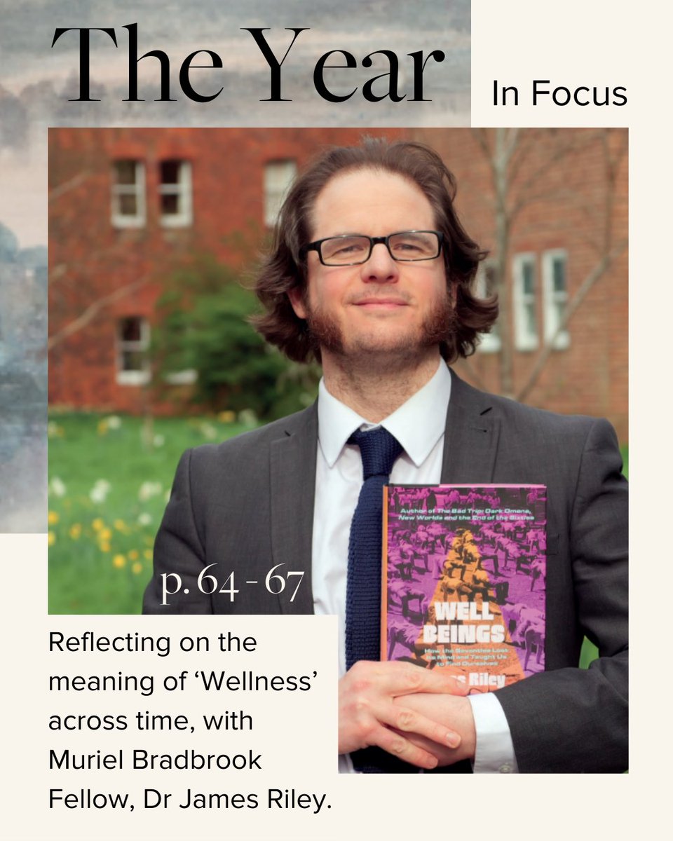 As we approach exam season, you may be looking to wellness trends for help dealing with stress.

🧠 In the current edition of The Year, Dr James Riley, explores the history of 'Wellness' - with advice on managing your stress now. 

🔗 Read here!
issuu.com/girtoncollege/…