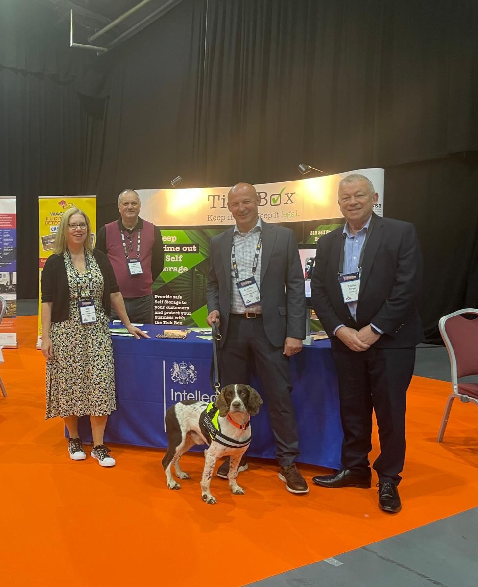 IPOEnforcement's tweet photo. We're excited to be at the @info_SSA_UK Conference this week and showcase theTick Box scheme. Visit our stand to learn more!

We're joined by the talented @WagtailUK_dogs sniffer dogs, demonstrating  how they detect counterfeit and illicit goods with incredible precision. https://t.co/fUM6gYHOLq