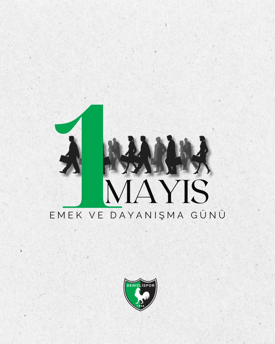 Başta kulüp emekçilerimiz olmak üzere, tüm işçilerin 1 Mayıs Emek ve Dayanışma günü kutlu olsun.

#Denizlispor
