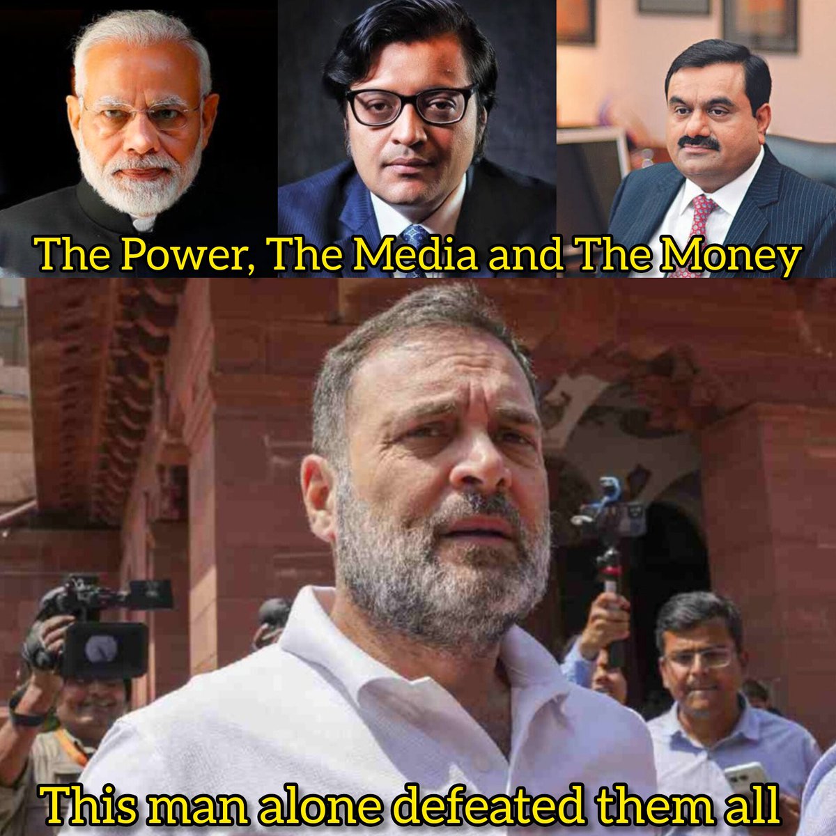 Gnukpcc's tweet photo. CasteCensus 

RaGa >> Modi Govt + Media + Adani🔥

#ThankYouRahulGandhi https://t.co/ZBGqLWqGYo