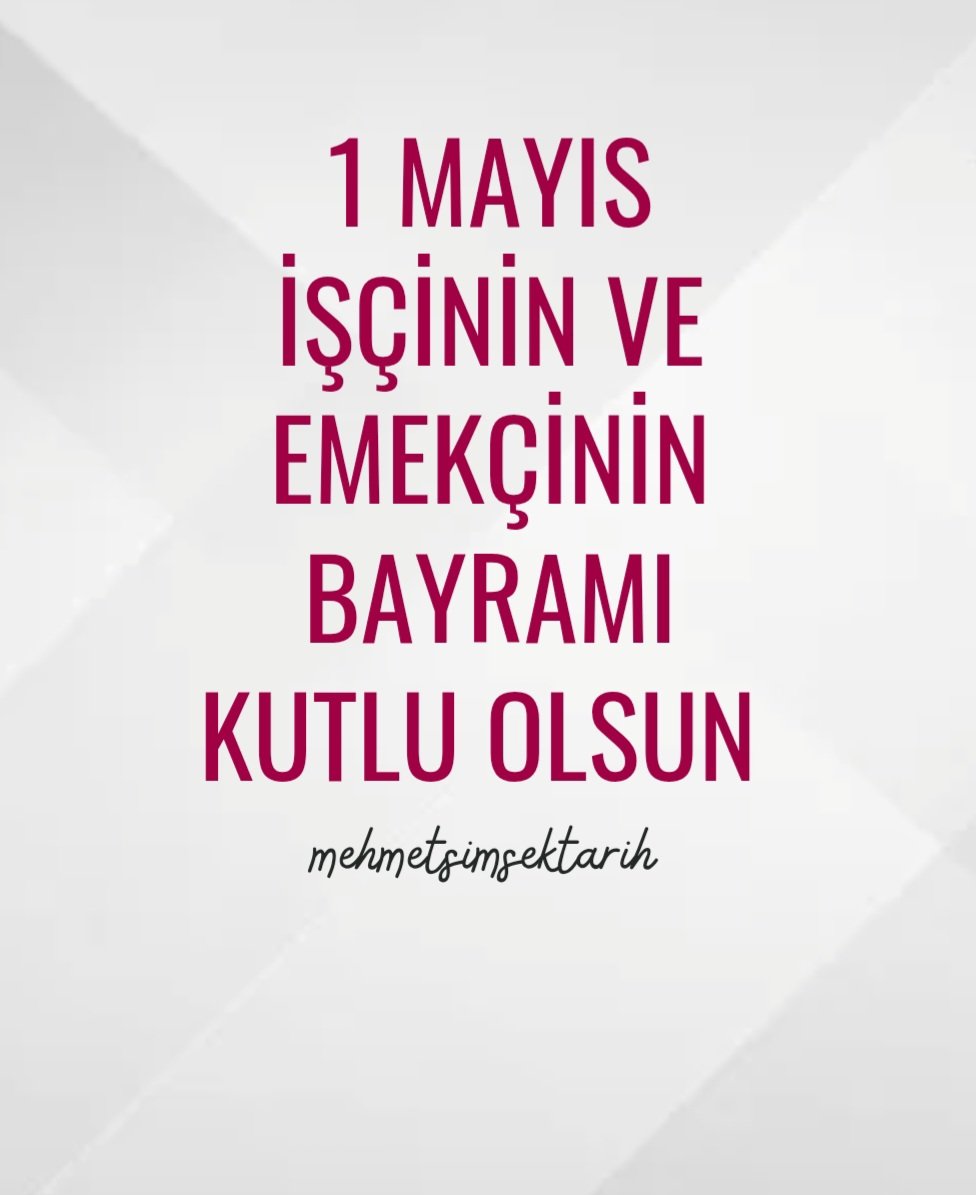 #1MAYIS #1mayisemekvedayanismagunu