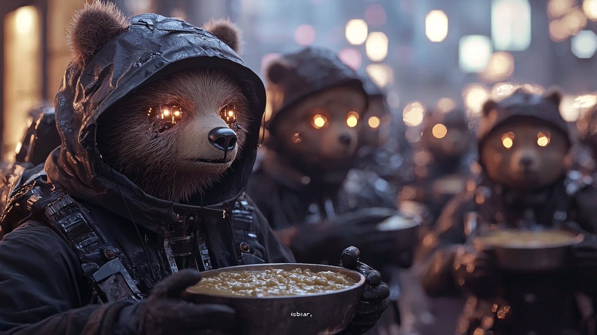 Synth_Cyborg's tweet photo. Goldilocks didn’t break in. She was summoned.
#CyberFairyTale #GoldilocksProtocol #MechaBears #FantasyArt https://t.co/q6rLzfpvaI