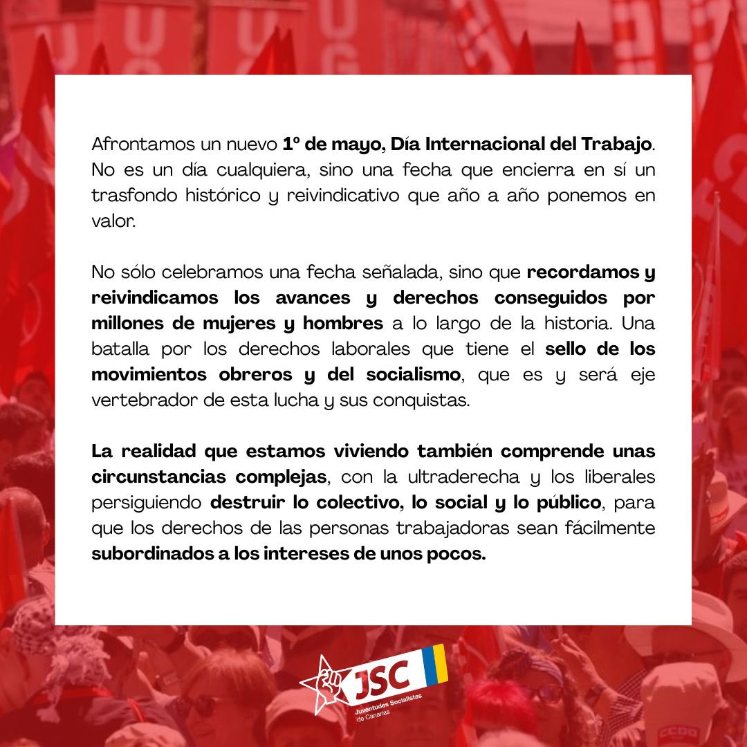 Juventudes Socialistas de Canarias tweet media