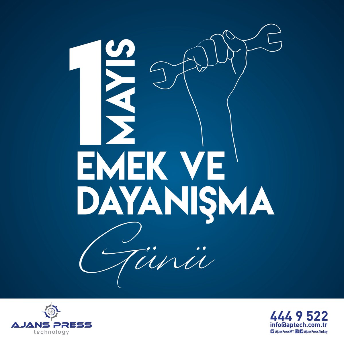 Bütün işçi ve emekçilerin, 1 Mayıs Emek ve Dayanışma günü kutlu olsun!
#1Mayıs #AjansPressTeknoloji