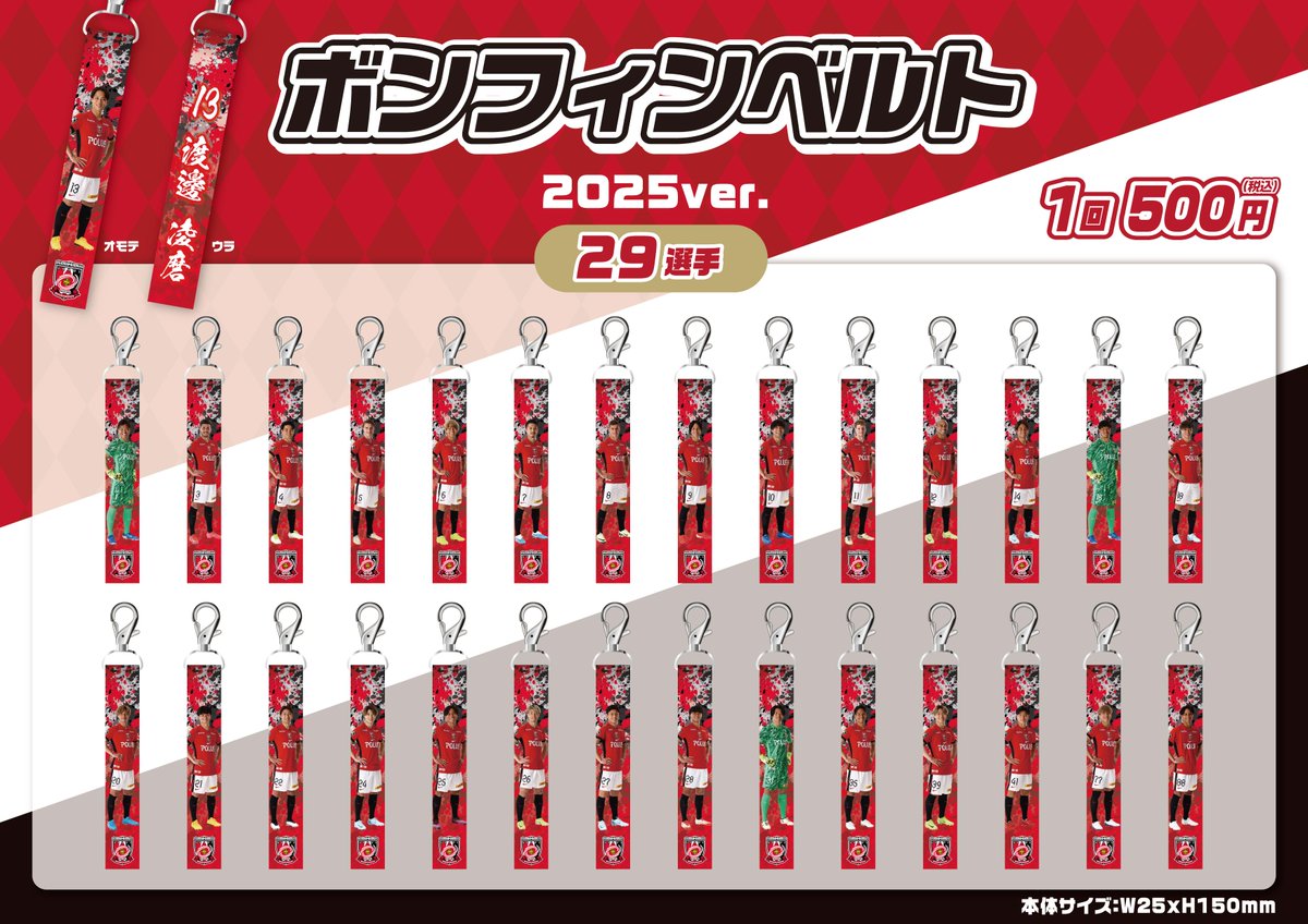 浦和レッズ 1000円くじ ボンフィンベルト ネックストラップ カード 浦和レッズ 1000円くじ ボンフィンベルト ネックストラップ