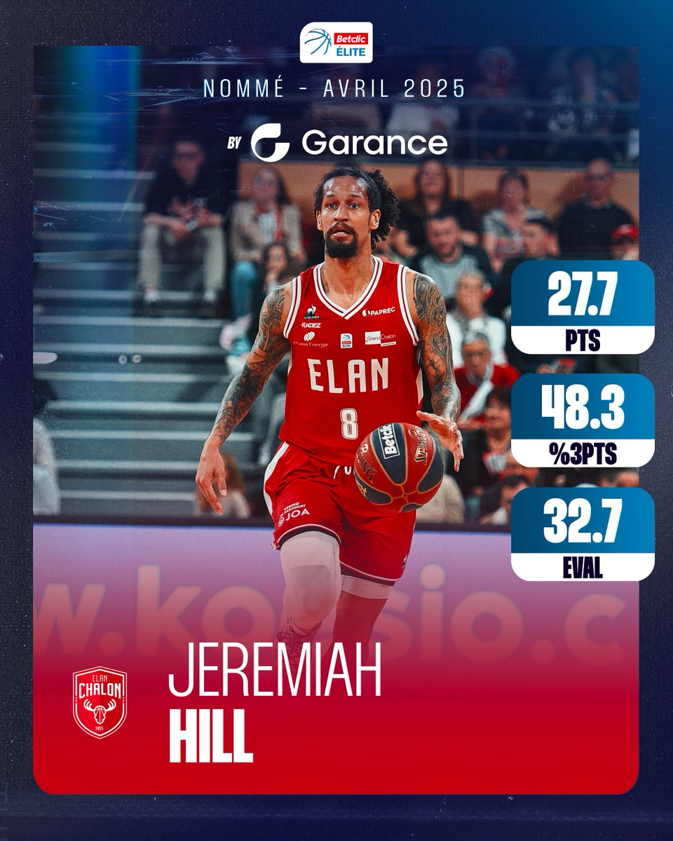 Betclic_ELITE's tweet photo. 🤯 Un mois d'avril monumental pour Jeremiah Hill !

1 RT = 1 vote 📲

#JDMBetclicELITE by Garance https://t.co/DNvqgdtVqE