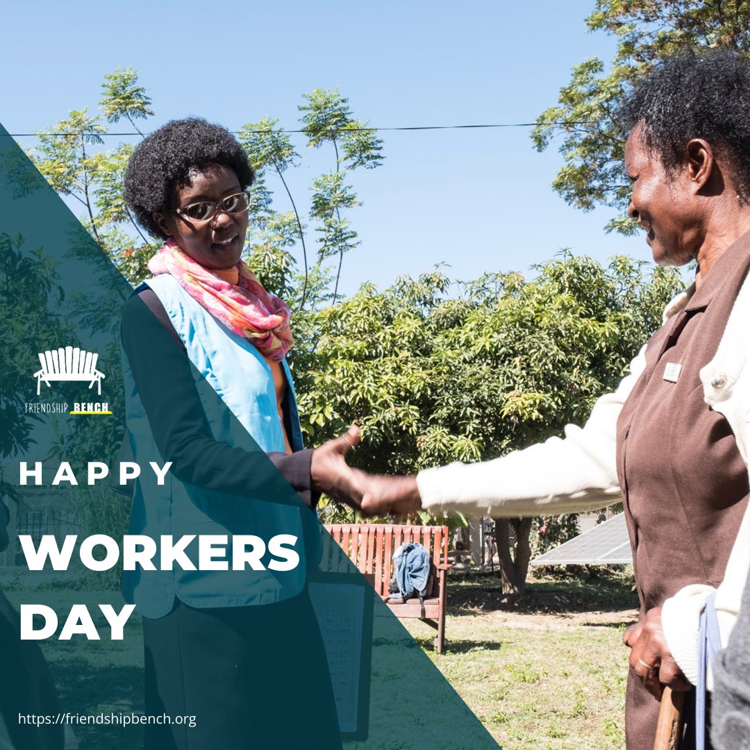 Happy Workers’ Day from all of us at Friendship Bench! 💛

Our incredible grandmothers, grandfathers, youth buddies, partners, supporters, and team members working behind the scenes.

THANK YOU for showing up.

We see you. We appreciate you. We celebrate you. 🙌

#WorkersDay