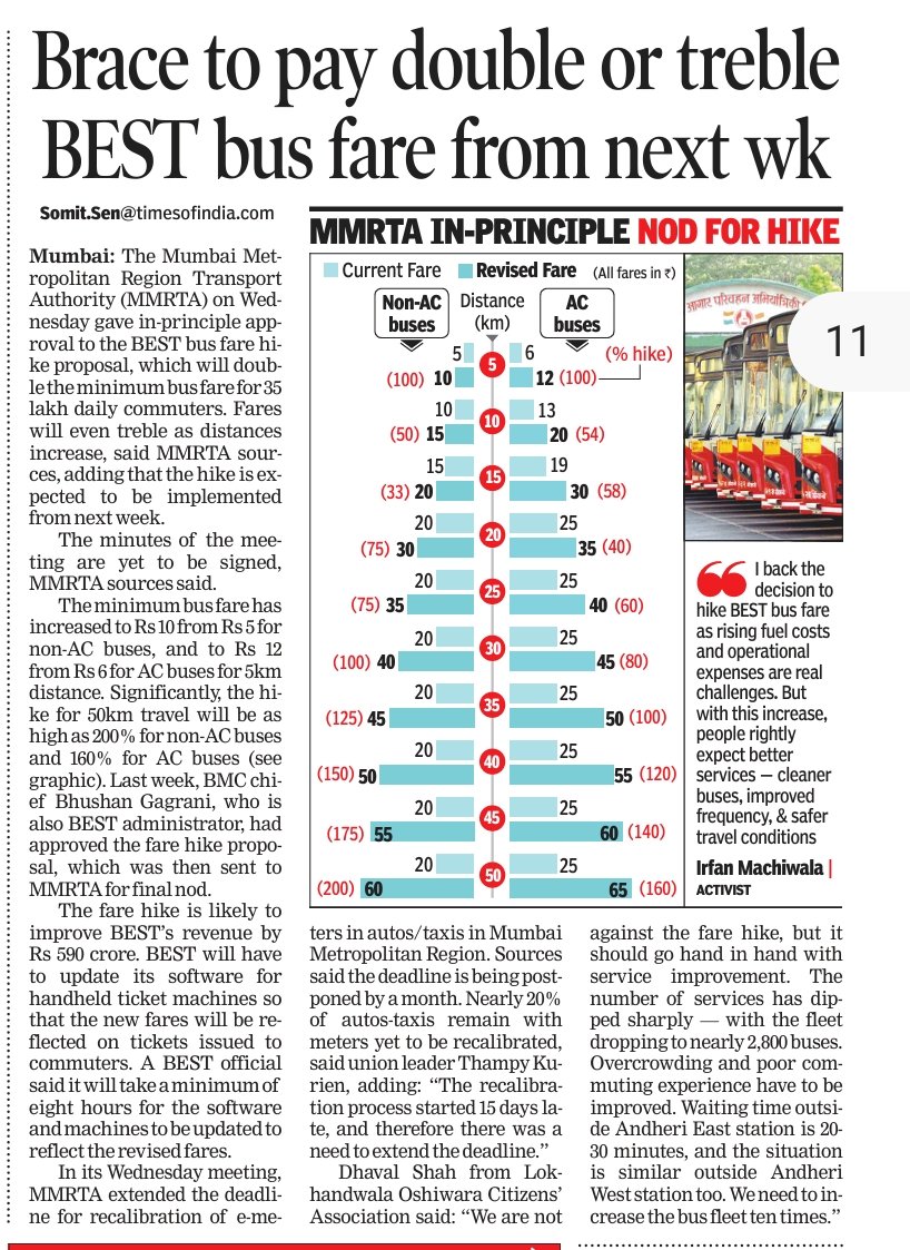 Prashant Mahesh (@prashantmet) on Twitter photo Doubling fares? This will kill BEST ridership....How can such ideas be approved... This will increase the number of two wheelers, share taxis and chaos on road....<a href="/myBESTBus/">BEST Bus Transport</a> <a href="/mybmc/">माझी Mumbai, आपली BMC</a> Doubling fares? This will kill BEST ridership....How can such ideas be approved... This will increase the number of two wheelers, share taxis and chaos on road....<a href="/myBESTBus/">BEST Bus Transport</a> <a href="/mybmc/">माझी Mumbai, आपली BMC</a>