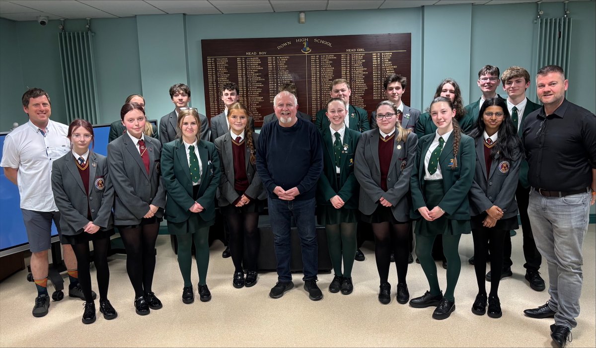 Our Aspire Ambassadors, Mr Peter Close and other academics are producing a research paper promoting Sustainable Drainage Systems (SUDS). This is in response to last year's devastating flooding of Downpatrick. MLAs Colin McGrath and Andrew McMurray joined for the first meeting.