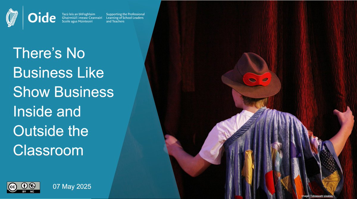 Oide Music Post-primary (@oide_music) on Twitter photo The last of our Sessions 2025, There's no Business like Show Business Inside and Outside the Classroom will take place on Wednesday, the 7th of May. Come join us to talk all things Musicals! See you there...
To register, visit...
oide.ie/apply-book-now…
<a href="/oide_Ireland/">Oide Schools' Support Service, Ireland</a> <a href="/PPMTA/">PPMTA Ireland</a> The last of our Sessions 2025, There's no Business like Show Business Inside and Outside the Classroom will take place on Wednesday, the 7th of May. Come join us to talk all things Musicals! See you there...
To register, visit...
oide.ie/apply-book-now…
<a href="/oide_Ireland/">Oide Schools' Support Service, Ireland</a> <a href="/PPMTA/">PPMTA Ireland</a>