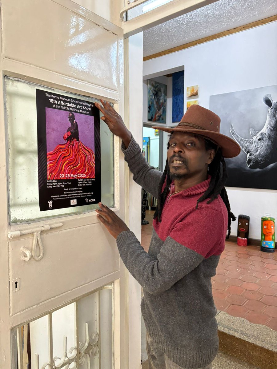 AffordableArtKe (@affordableartke) on Twitter photo More posters going up! Thanks <a href="/chechebooks/">Cheche Books</a> and <a href="/BananaHillArt/">Banana Hill Art Glry</a> !!
The #AffordaeArtShowKe runs 23-25 May
Get your tickets at <a href="/KenyaBuzz/">KenyaBuzz</a>
700 KSh for opening night
100 KSh for Saturday or Sunday
See pinned message for full details More posters going up! Thanks <a href="/chechebooks/">Cheche Books</a> and <a href="/BananaHillArt/">Banana Hill Art Glry</a> !!
The #AffordaeArtShowKe runs 23-25 May
Get your tickets at <a href="/KenyaBuzz/">KenyaBuzz</a>
700 KSh for opening night
100 KSh for Saturday or Sunday
See pinned message for full details