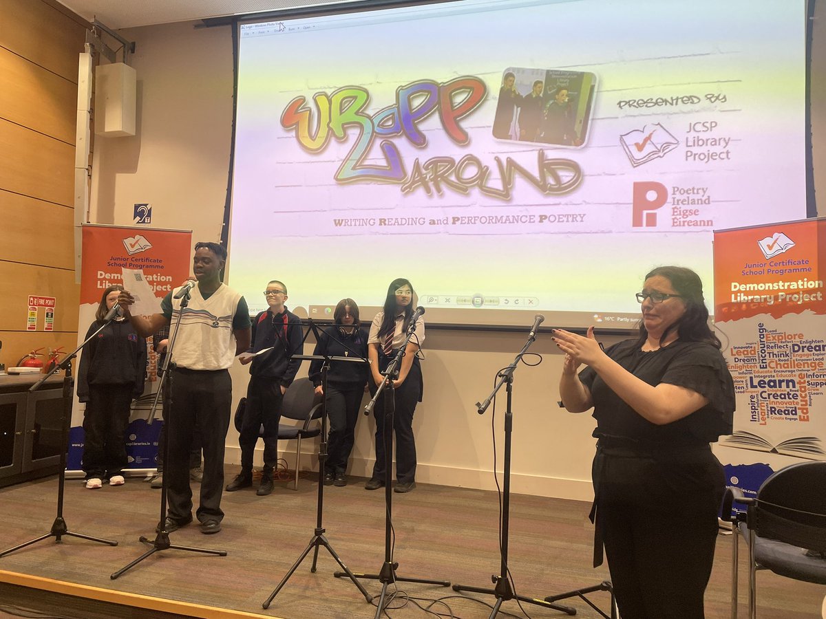 JCSP Library Project (@jcsplibraries) on Twitter photo Some pics from our WRaPParound Showcase in <a href="/tcddublin/">Trinity College Dublin</a> on Tuesday. 21 schools, 300 students & a wonderful morning of poetry, song & rap. Thank you to <a href="/poetryireland/">Poetry Ireland / Éigse Éireann</a> & Trinity Access Programme for your support on this great #CreativeWriting & #Performance initiative. Some pics from our WRaPParound Showcase in <a href="/tcddublin/">Trinity College Dublin</a> on Tuesday. 21 schools, 300 students & a wonderful morning of poetry, song & rap. Thank you to <a href="/poetryireland/">Poetry Ireland / Éigse Éireann</a> & Trinity Access Programme for your support on this great #CreativeWriting & #Performance initiative.