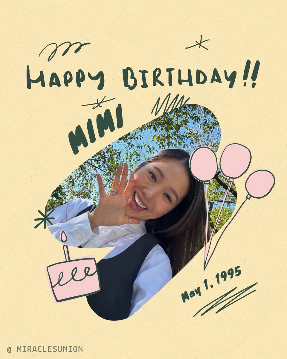 📢 MIMI DAY 

Happy birthday to our dear MIMI, Miracles love you 🩷

#오월의_첫페이지_미현아_생일축하해
#HAPPYMIMIDAY #MIMI #미미 <a href="/8_OHMYGIRL/">OHMYGIRL_official</a>