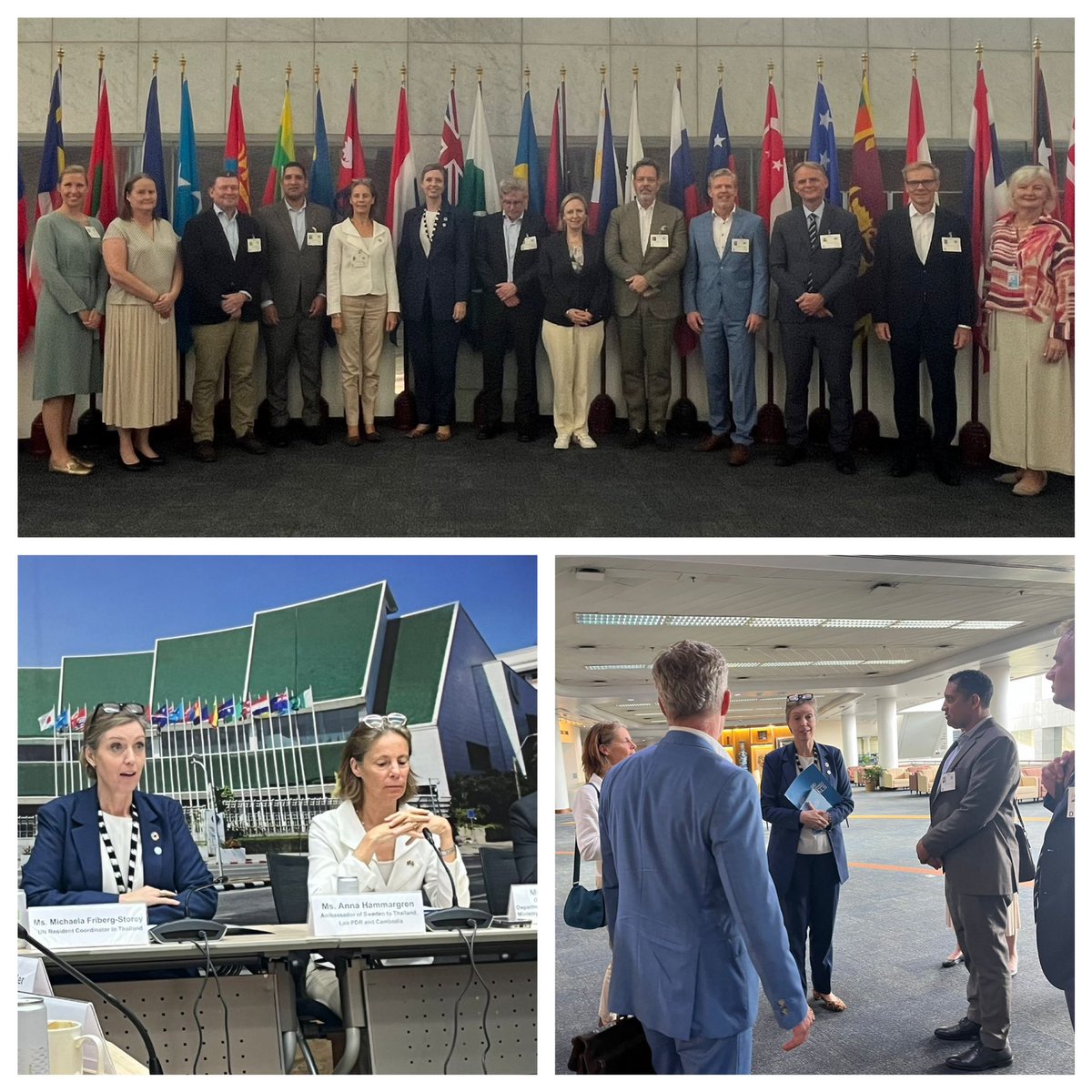 Michaela Friberg-Storey (@friberg_storey) on Twitter photo Honoured to welcome Swedish delegation led by 🇸🇪<a href="/SweMFA/">Swedish Ministry for Foreign Affairs</a> Dep DG Schlyter and Amb Hammargren with SE Amb to ASEAN & Australia, to the UN 🇺🇳 in Bangkok. Grateful for Sweden’s steadfast support to UN & RC system — a true champion of multilateralism & sustainable development. 🌏Tack! Honoured to welcome Swedish delegation led by 🇸🇪<a href="/SweMFA/">Swedish Ministry for Foreign Affairs</a> Dep DG Schlyter and Amb Hammargren with SE Amb to ASEAN & Australia, to the UN 🇺🇳 in Bangkok. Grateful for Sweden’s steadfast support to UN & RC system — a true champion of multilateralism & sustainable development. 🌏Tack!