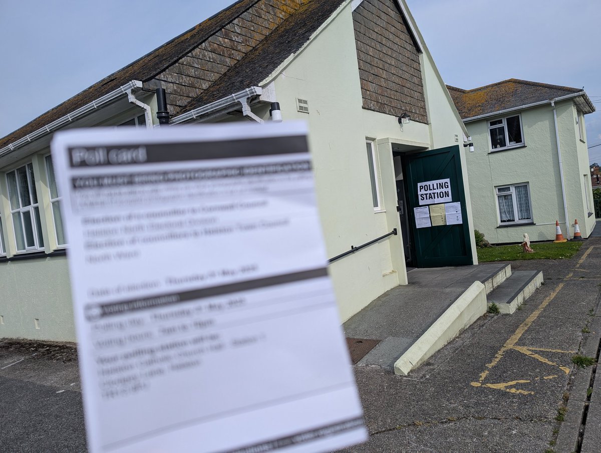 Don't forget to vote today! You may think 'What does it matter?' but with government handing over increasing power, particularly to CornwallCouncil,whoever is elected to be your councillor will have a real say in decision making over the next 4 years.Make sure they have YOUR say.