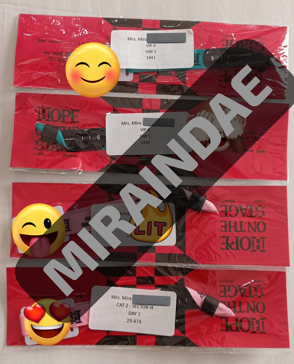 MirainDae's tweet photo. #WTS HOPE ON THE STAGE JAKARTA DAY 1

• 2 TIX VIP A
• 1 TIX Cat 2 

💜 COD di venue
💜 tiket atas nama pribadi, no tipu-tipu boleh tukeran sosmed
💜 boleh nego banget, UNDERPRICE tapi gak sadis
💜 udah terima beres my, DM aja https://t.co/SWBcUYdVvD