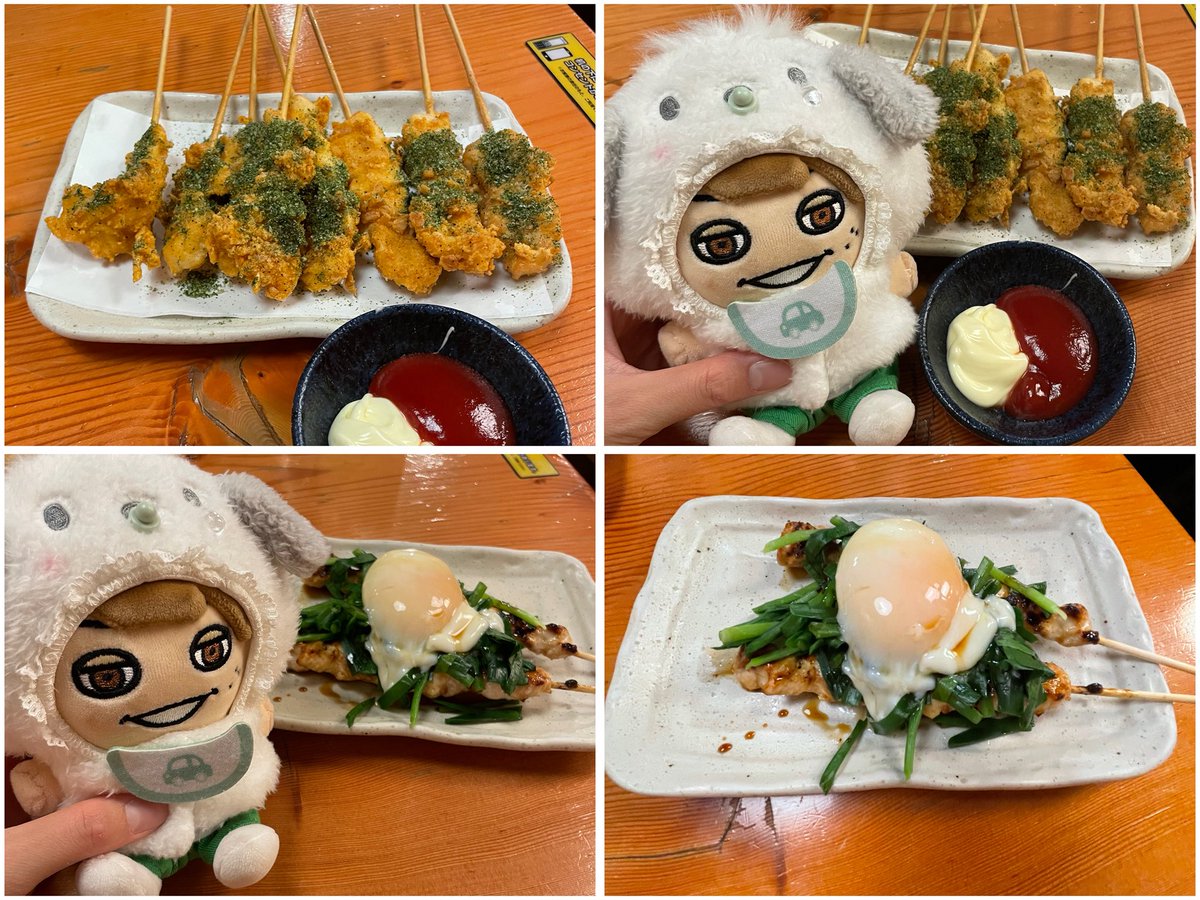 息子が2品揃う前に食べたくなっちゃったから単品ずつの写真でごめんね🥺💦

 #すーぱーうぬぼれ中 #鳥貴族